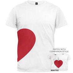 Heart Couple, Half Heart, Couple Shirt, Valentine Shirt, Heart T Shirt, Old Glory, Couple T-shirt, Valentines Shirt, Matching Couples