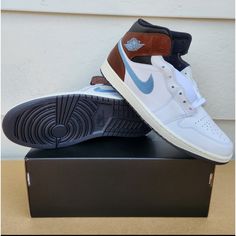 Jordan 1 Mid Sku : Fq1831 142 Men's Size: 11.5 This Shoe Is Brand New And Has Never Been Worn. Shoes Are Size “Number” Us. The Shoes Are In The Original Box. 100% Authentic. Please Allow 1-2 Business Days For Item(S) To Be Shipped From Purchase Date. Leather Jordan Shoes With White And Gum Sole, Nike Jordan Leather Shoes With Contrast Sole, Jordan Leather Shoes With Gum Sole And Round Toe, Leather Jordan Shoes With Gum Sole And Round Toe, Leather Mid-top Jordan Shoes, Nike Jordan Leather Shoes With Rubber Sole, Air Jordan 1 Mid Se, Nike Air Jordan 1 Mid, Nike Air Jordan 1