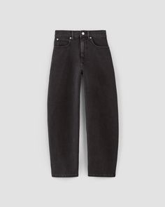 The Way-High® Curve Jean Washed Black – Everlane Fall Cropped Leg Jeans For Elevated Casual, Fall Elevated Casual Cropped Leg Jeans, Elevated Casual Cropped Leg Jeans For Fall, High Rise Tapered Jeans For Fall, Fall Tapered High Rise Jeans, Tapered High-rise Jeans For Fall, Cropped Jeans For Fall, Modern High Rise Washed Black Bottoms, High Rise Jeans For Elevated Casual With Five Pockets