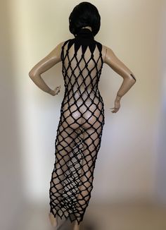 "Sleeveless black fish net mesh top - dress with turtle neck. It is comfortable and stretched. Can be dressed with your favorite sleeves or sleeveless tank dress or tank top,with leggings or jeans. SIZE CHART SIZE S - US 6, UK 8, EU 36 bust: bust around 34.5\"/90cm Waist: waist around 27.5\"/70cm Hips: hips around 34.5\"/90cm SIZE M - US 8, UK 10, EU 38 bust: bust around 37.5\"/95cm Waist: waist around 29.5\"/75cm Hips: hips around 37.5\"/95cm SIZE L - US 10, UK 12, EU 40 bust: bust around 39.5\