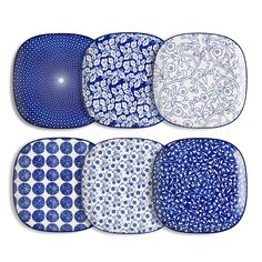 PRICES MAY VARY. UNIQUE SQUARE SHAPED DESIGN - The elegant shape of the plates makes an amazing presentation on your table. They can decorate your dinner table every day. CHINESE STYLE PATTERN – The vintage patterns are inspired by Chinese blue and white porcelain, the classic design shows the culture of traditional porcelain. SPACE SAVING & EASY CLEANING – These plates can stack well on your cabinet without taking up a lot of space. The smooth surface makes it easy to wash with soap or just put Azul Vintage, Steak Plates, Salad Pasta, Pasta Plates, Pasta Bowl Set, Dessert Salads, Oval Plates, Plastic Plates, Dinner Plate Sets