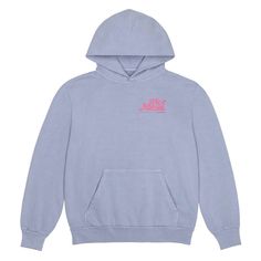 Hot Mess Merch Alix Earle Hot Mess It's A Lifestyle Hoodie Blue Adidas White Hoodie, Call Her Daddy, Alix Earle, Pink Crewneck Sweatshirt, Be Natural, Hot Mess, Blue Sweatshirt, White Adidas, White Hoodie