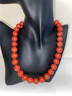 Handmade vintage orange coral necklace. Made in Brooklyn (Brighton Beach). Brighton Beach, Orange Coral, Coral Necklace, Vintage Orange, Staten Island, Chain Styles, Brighton, Favorite Jewelry, Necklace Lengths