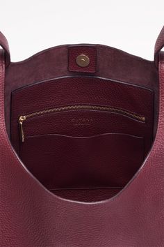 Women's Oversized Double Loop Bag in Merlot | Pebbled Leather by Cuyana | Women's Oversized Double Loop Bag in Merlot | Pebbled Leather by Cuyana Luxury Bag With Detachable Handle For Everyday, Luxury Everyday Bag With Detachable Handle, Luxury Everyday Shoulder Bag With Round Handle, Luxury Top Handle Shoulder Bag For Everyday, Everyday Luxury Satchel With Handle Drop, Classic Hobo Bag With Detachable Handle For Daily Use, Classic Hobo Bag With Detachable Strap For Shopping, Classic Crossbody Hobo Bag For Shopping, Classic Bags With Detachable Handle For Everyday Use