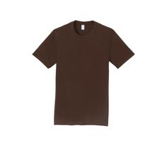 Buy the Port & Company® Fan Favorite™ Neutrals Men's T-Shirt at Michaels. com. You'll be the biggest fan around of this cotton tee. You'll be the biggest fan around of this cotton tee. It features a rib knit collar, shoulder to shoulder back neck tape, and a removable tag for comfort and relabeling. Features: Available in assorted colors and sizes 4.5 oz. 100% ring spun cotton, 30 singles 90/10 cotton/poly (Athletic Heather) 50/50 cotton/poly (Dark Heather Gray, Heather Navy) 1'' x 1'' rib knit Pre-shrunk Brown Crew Neck T-shirt, Brown Crew Neck Top, Brown Basic Relaxed Fit T-shirt, Brown Pre-shrunk Crew Neck T-shirt, Brown Relaxed Fit Pre-shrunk T-shirt, Dark Chocolate Brown, 30 And Single, Knit Collar, 50 50