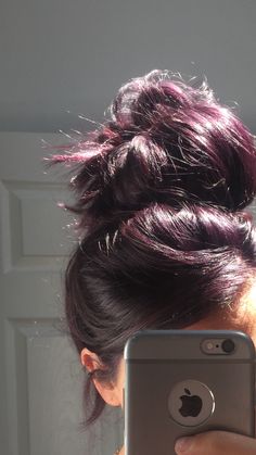 Underneath Hair, Plum Hair, Wine Hair, Violet Hair, Dyed Hair Inspiration, Dye Ideas, Hair Stylies