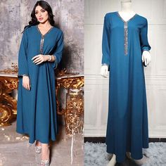 Top Seller for Moroccan Women Long Maxi Dress Kaftan Kaftan Abaya Dubai Islamic Robe Party Gown, Women's Dresses Long Sleeve Dabka Gown For Eid, Long Sleeve Thobe For Eid Evening, Modest Maxi Dress For Festive Occasions, Party Long Sleeve Abaya With Dabka, Elegant Long Sleeve Kaftan For Eid, Party Thobe With Dabka In Maxi Length, Party Dabka Thobe In Maxi Length, Festive Evening Thobe With Long Sleeves, Elegant Party Maxi Dress With Dabka Detail