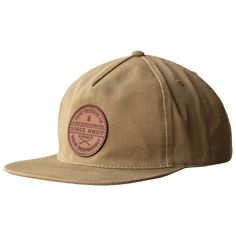 DIXIE RESERVE Clothing Vintage Six-panel Snapback Hat With Logo Patch, Brown 5-panel Hat With Logo Patch, Brown 5-panel Baseball Cap With Logo Patch, Brown Logo Patch Snapback Hat For Streetwear, Brown Snapback Hat With Logo Patch For Streetwear, Vintage Outdoor Hat With Leather Patch, Casual Brown Leather Snapback Hat, Vintage Six-panel Baseball Cap With Logo Patch, Brown Six-panel Hat With Logo Patch