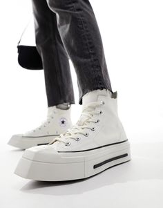 Sneakers by Converse Cart-worthy find High-top design Lace-up fastening Signature Converse All-Star branding Eyelet to inner foot for ventilation Platform sole Star Branding, Converse Chuck 70, Chuck 70, Boots And Sneakers, Top Design, Converse All Star, Converse Chuck, Chucks Converse, High Top