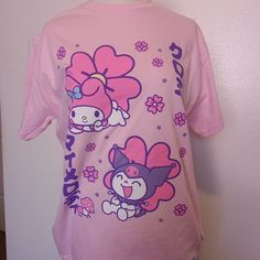 This Is An Original Sanrio Hello Hitting Tshirt. This Is My Melody- Kuromi Pink T. Size M New Sanrio Fits, Hello Kitty Tshirt, Kuromi Pink, Cutecore Clothes, Sanrio Clothes, Sanrio Pink, Streamer Dr, Kitty Clothes, Hello Kitty Clothes