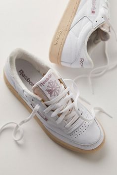 Shop our Reebok Club C 85 Vintage Sneakers at FreePeople.com. Boho clothing for the creative spirit- free worldwide shipping. Rebox Shoes, Trending Shoes For Women, Amanda Oleander, Classy Sneakers, Reebok Club C 85 Vintage, When No One Is Watching, Club C 85 Vintage, Reebok Club C 85, Being In A Relationship