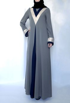 Tulip Abaya – Grey - Lana Lik - Modest Clothing Boutique Abaya Fabric, Hijab Chic, Abaya Dress, Islamic Clothing