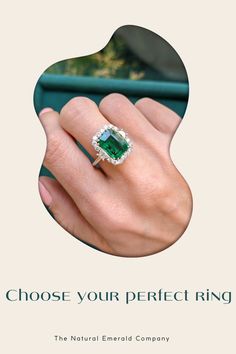 Each emerald ring is unique and inimitable, as emeralds vary in hue, purity and size. Their beauty and brilliance create a unique effect that will not leave any woman indifferent. Enchant with your beauty and be inspired by aesthetics! Aesthetic Ring, Aesthetic Rings, Ring Emerald, Emerald Jewelry, Vivid Color, Emerald Gemstone, Green Emerald, Zambia, Natural Emerald