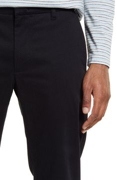 Stretchy cotton twill offers a flexible feel in versatile chinos with a clean, classic silhouette. Zip fly with button closure 98% cotton, 2% elastane Machine wash, tumble dry Imported Chino Pants, Classic Silhouette, Chinos Pants, Stretch Cotton, Cotton Twill, Nordstrom, Mens Tshirts, Mens Tops, Pants