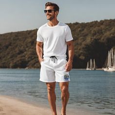 Reef Bound Sol, RBS, Swim Shorts for Dad/Husband/Boyfriend, Mens Beach Swimwear, Boat Trunks, Mens Beach Shorts, Swim trunks, Pockets Lining Drawstring Casual  ⭐Made with 95% polyester and 5% spandex, it's the perfect blend for swimming and relaxing. These mid-length shorts are lightweight, come with an inner mesh brief and a relaxed fit, because sunny days at the coast are all about lounging. Along with the choice between black or white drawstrings, these shorts also come with two side pockets Sporty Swim Trunks With Built-in Shorts For Summer, Relaxed Fit Swimwear With Built-in Shorts For Surfing, Athletic Shorts With Built-in Shorts For Beach, Moisture-wicking Cotton Swim Trunks For Poolside, Bottoms With Built-in Shorts For Surfing Vacation, Bermuda Drawstring Shorts For Beach, Cotton Athleisure Athletic Shorts For Beach, Poolside Moisture-wicking Cotton Swim Trunks, Moisture-wicking Cotton Shorts For Beach Season