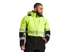 PRICES MAY VARY. Work Jacket Built for Comfort and Performance: Built to handle the coldest of job sites, the Truewerk S4 Tower Parka will keep you comfortable with a hood, enhanced mobility, and high visibility color options that are ANSI Class 2 compliant Easy Wearing, Hard Working: This work jacket for men features an active 4-way stretch that moves with you as you maneuver on the jobsite with new luxurious comfort lining and additional performance stretch Performance Work Coat: S4 Tower Park Cold Jacket, Mens Work Pants, Work Coat, Coat With Hood, Parka Style, Windproof Jacket, Safety Clothing, Mens Parka, Winter Parka