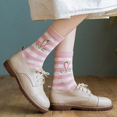 Cute Strawberry Socks PN3265 ●Size: Standard size ●Material:cotton. ●About Shipping: We attach great importance to the orders of each customer and parcel delivery. 1.Processing time: 2-3 business days. 2.Shipping time: 10-15 business days to US, please allow 3-4 weeks shipping to other country.(Shipping times can be affected by variable customs clearance times or public holidays.) Cute Cotton Socks For Spring, Spring Cotton Socks Gift, Spring Gift Cotton Socks, Cotton Socks For Spring Gift, Beige Cotton Socks For Winter, Comfortable Pink Cotton Socks, Trendy Beige Cotton Socks, Casual Cotton Socks For Winter, Beige Cotton Socks For Summer