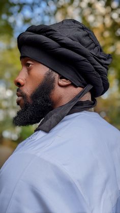 Black Turban Hat for Men - Refined Style | Dupsie's Men Head Wraps, Turban Style Mens, Men Turban, Black Turban, African Hair Wrap, African Turban, African Hats, Girly Frame, Head Scarves