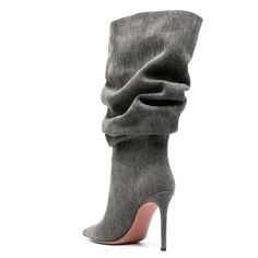 Not your average scrunched denim booties. Step into the realm of edgy sophistication with these black denim booties, where contemporary style meets timeless cool. Elevating your style to new heights, these booties feature a tall, skinny heel that exudes confidence and glamour. The slender heel not only adds a touch of drama but also elongates your silhouette, making a bold statement with every step. Product details: Heel height: 4.5" Fits true to size Material: Dark Wash Denim Dark Wash Denim, Black Denim, Contemporary Style, Heel Height, Drama, Confidence, Heels, Black