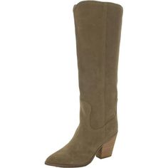 Manufacturer: Blondo Size Origin: US Style Type: Knee-High Boots Collection: Blondo Closure: Material: Leather/Textile/Man Made Fabric Type: Suede Sku: BH5949118 Size: 7.  Color: Beige.  Gender: female.  Age Group: adult. Mid Calf Suede Boots, Thigh High Heels, Heel Stretch, Wedge Heel Boots, High Shoes, Rounded Toe Boots, Boots Knee, Thigh High Boots, Suede Shoes