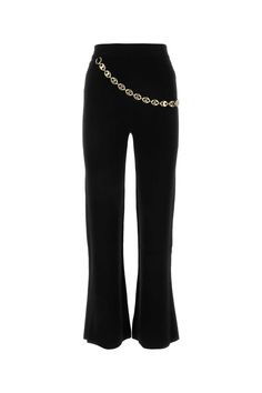 Black Wide Leg Trousers With Belt Corset Fashion Outfits, Trousers With Belt, Black Wide Leg Trousers, Corset Fashion, Paco Rabanne, Yoga Wear, Black Stretch, Wide Leg Trousers, Bottoms Pants