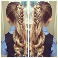 Heart Hairstyles, Fishtail Braid, Cool Braid Hairstyles, Braids With Curls, Trending Hairstyles, Box Braids Hairstyles, Toddler Hair, Hairstyles For School