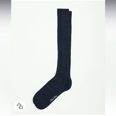 2 Pairs Available. New With Tags, Over The Calf, Navy Brooks Brother’s Socks. Perfect For Under Suits Or Slacks. Classic Blue Winter Socks, Classic Fitted Blue Socks, Casual Navy Cotton Socks, Classic Cotton Socks For Winter, Blue Fitted Comfortable Socks, Comfortable Fitted Blue Knee-high Socks, Fitted Blue Winter Socks, Blue Knee-high Winter Socks, Fitted Blue Knee-high Socks For Winter