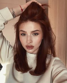 Reddish Brown Hair Asian, Red Chestnut Hair, Asian Copper Hair, Auburn Ginger Hair, Chestnut Red Hair, Chocolate Red Hair Color, Deep Ginger Hair, Deep Auburn Hair Color, Chocolate Red Hair