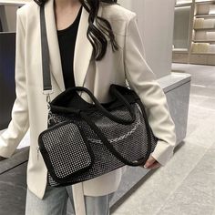 Shipping: Worldwide Express Shipping AvailableDelivery time: 🚚7-15Days Fast ShippingReturns: Fast refund,💯100% Money Back Guarantee.Brand Name: XotindHandbags Type: Shoulder BagsTypes of bags: Shoulder & Crossbody BagsMain Material: PULining Material: PolyesterShape: Casual TotePlace Of Origin: HE BEI ProvincePlace Of Origin: HE BEI ProvinceOrigin: Mainland ChinaCN: HebeiHardness: SOFTPattern Type: SolidInterior: Cell Phone PocketDecoration: DiamondsExterior: Solid BagOccasion: VersatileClosur Trendy Travel Bags With Chain Detail, Trendy Travel Bag With Chain Detail, Trendy Chain Shoulder Bag For Travel, Trendy Travel Shoulder Bag With Chain, Travel Shoulder Bag With Chain Detail, Luxury Shoulder Travel Bag With Chain Detail, Travel Shoulder Bag With Chain, Black Shoulder Bag For Party With Large Capacity, Black Large Capacity Shoulder Bag For Party