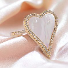 Gold filled heart adjustable ring Elegant White Crystal Proposal Ring, Glamorous Rose Gold Wedding Ring, Elegant Crystal Ring With Cubic Zirconia For Valentine's Day, Elegant Cubic Zirconia Crystal Ring For Valentine's Day, Elegant Cubic Zirconia Heart Ring For Proposal, Elegant Diamond Crystal Ring For Valentine's Day, Glamorous Open Crystal Ring As A Gift, Elegant Crystal Ring For Valentine's Day Promise, Glamorous Open Crystal Ring For Gift