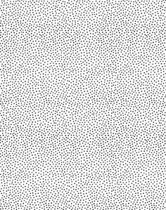 a black and white dotted background with small dots in the center, as well as smaller dots