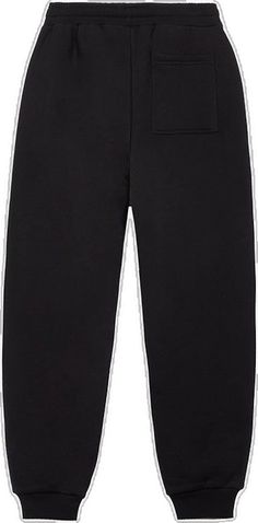 Black Joggers With Logo Waistband For Streetwear, Sporty Joggers With Logo Waistband For Streetwear, Casual Black Sweatpants With Logo Waistband, Sporty Black Sweatpants With Logo Waistband, Black Sporty Sweatpants With Logo Waistband, Casual Streetwear Sweatpants With Logo Waistband, Casual Sweatpants With Logo Waistband For Streetwear, Black Fleece Sweats With Ribbed Waistband, Sporty Relaxed Fit Sweatpants With Logo Waistband