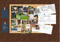 a collage of photos and drawings on a brown background with the words, home improvement zone