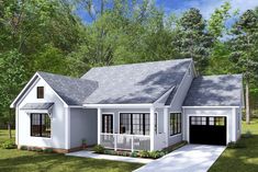 this is the front elevation of these house plans