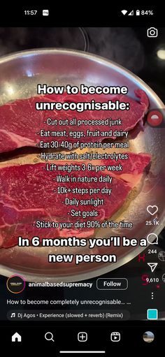 Fat Burning Meals, Carnivore Diet, Lifestyle Health, Surprising Facts, Optimal Health, Live Your Best Life, Health And Beauty Tips, Break Free, Health Diet