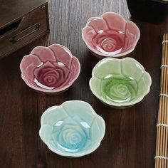 PRICES MAY VARY. Dimension - Approx. 8.7*3.5 cm/3.43*1.46 inch(Diameter x H) What you get - 4 sauce bowls in different color: green, blue, pink and red. Material - Classy colorful glaze ceramic, non-toxic and BPA-free, enjoy your meals with freshness and healthiness. Great gift - Makes a great gift or as an addition to your sushi dinnerware collection. Also can be a perfect party favors. Suitable for sushi or any condiment Not intended for the microwave or dishwasher. Well packaged - Safe packag Healthy Soy Sauce, Dipping Bowls, Pudding Mold, Pattern Ceramic, Sushi Plate, Small Desserts, Anti Bacteria, Glaze Ceramics, Ceramic Kitchen