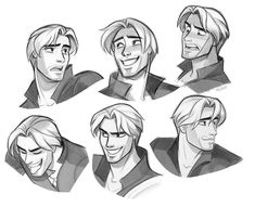 some sketches of the characters from disney's frozen princesses