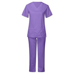 clearance under $5 Clothes StoreClick Here Usmixi Scrub Sets for Women Womens 2 Piece Scrub Outfits Casual Short Sleeve Scrub Tops and Long Pants Sets Nurse's Uniform Lounge Set Working Sets with Pocket Clearance Under $10 Product Description: Style:2 Pieces Outfits,Matching Sets,Two Pieces Sets,Tracksuits Material: Polyester,Cotton,Cottonblend Gender:Womens,Ladies,Girls Season:Summer,Spring,Fall/Autumn,Winter Feature:Fashion,Casual,Cute Occasions: Casual, Traveling, Vacation, Working, Party, Ev Scrub Outfits, Surgical Gown, Steps Dresses, Double Layer Dress, Scrubs Outfit, Woolen Dresses, Purple Midi Dress, Womens Scrubs, Scrub Sets