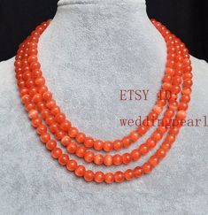 orange opal Necklace, choker necklace, statement necklace, triple strands orange bead necklace, man- Orange Beaded Necklace, Black Agate Necklace, Pearl Bracelet Wedding, Stone Necklaces, White Pearl Bracelet, Orange Agate, Cats Eye Stone, Wedding Jewellery Collection, Black Bead Necklace