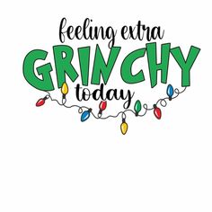 the words feeling extra gravy today are surrounded by christmas lights and garlands