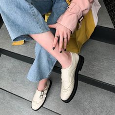 Gender: For Women Style: Fashion,KoreanOccasion: Casual,Party/Club,Office/CareerHeel Height: 3.5cmPlatform Height: 2cmSeason: Spring,Summer,Fall/Autumn,WinterPackage Contents: 1 x Shoes (Pair)Size Guide:28 = foot length 18.5-19cm (Foot width=6.5-7cm)29 = foot length 19-19.5cm (Foot width=7cm)30 = foot length 19.5-20cm (Foot width=7-7.5cm)31 = foot length 20-20.5cm (Foot width=7.5cm)32 = foot length 20.5-21cm (Foot width=7.5-8cm)33 = foot length 21-21.5cm (Foot width=8cm)34 = foot length 21.5-22c Casual Beige Slip-on Oxfords, Beige Slip-on Casual Oxfords, Casual Beige Closed Toe Oxfords, Beige Oxfords For Spring Workwear, Casual Beige Oxfords With Flat Heel, Casual Beige Flat Oxfords, Spring Flats With Brogue Detailing And Round Toe, Beige Round Toe Oxfords For Spring, Casual Wingtip Loafers For Spring