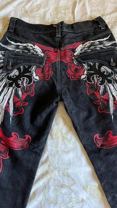 Drip Pants, Painted Clothes Diy, Diy Fashion Clothing, Tomboy Style Outfits, Painted Clothes, Jeans Diy