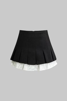 With every stride, its beautiful form is created by the delicate pleats, and the delightful ruffles lend an innocent, feminine touch. Made from high-quality fabric, this skirt promises both comfort and durability, making it perfect for a variety of occasions, from a casual day out to a more formal event. SPECIFICATIONS Material: POLYESTER Elasticity: Non-Stretch Fabric Type: Broadcloth Pattern Type: Patchwork Silhouette: Pleated Dresses Length: Above Knee, Mini Mini Pleated Skirt, Pleated Dresses, School Skirt, Love And Co, Gray Skirt, Above Knee, Pleated Dress, Formal Event, Pleated Skirt