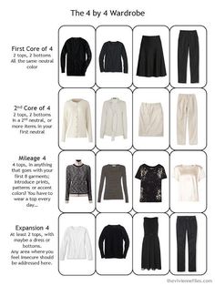 a 4 by 4 travel capsule wardrobe in black, beige and white 4 By 4 Wardrobe, Project 333, Neutral Capsule Wardrobe, The Vivienne Files, Vivienne Files, Capsule Wardrobe Work, Fashion Capsule Wardrobe, 4 By 4, Travel Capsule Wardrobe