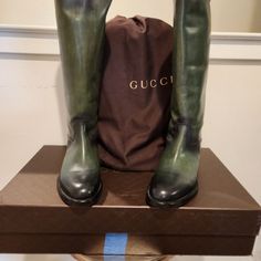 Very Rare Gucci Italian Leather Riding Boots. These Boots Are New And Have Never Been Worn. Italian Boots Men, Luxury Calf Leather Riding Boots, Gucci Designer Leather Boots, Designer Gucci Leather Boots, Luxury Riding Boots With Leather Sole, Gucci Designer Boots With Leather Sole, Designer Gucci Boots With Leather Sole, Gucci Formal Boots With Leather Sole, Luxury Gucci Boots With Leather Lining