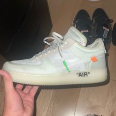 Off White Nike Air Force 1. Part Of “The 10” Pack. Good Condition Considering The Age. Size 11 With Box White Nike Air Force 1, White Nike Air Force, Off White Nike, White Nike Air, Nike Air Force One, Off White Shoes, Air Force One, Nike Air Force Ones, Force One