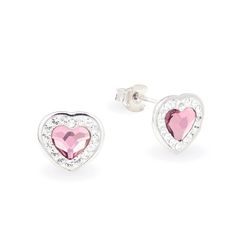 "These earrings are part of our \"Brilliance Heart\" collection. They are in a heart form, which follows the shape of the big central crystal, surrounded by a combination of small clear crystals. These earrings would make the perfect gift for a birthday, Christmas, Valentine's Day or for any special gifting occasion. They would also make a lovely treat for yourself. Earrings Information: -Base Metal: High Quality Sterling Silver (925) -Crystals: Swarovski® -Handmade -Length: 10 mm / 0.4 in -Thes Valentine's Day Heart Charm Earrings In Cubic Zirconia, Valentine's Day Heart Charm Cubic Zirconia Earrings, Heart Cut Crystal Earrings For Valentine's Day Anniversary, Heart-shaped Cubic Zirconia Crystal Earrings Gift, Valentine's Day Heart Cut Sparkling Earrings, Valentine's Day Sparkling Heart Cut Earrings, Sparkling Heart Earrings For Gift, Heart-shaped Crystal Earrings For Valentine's Day, Sparkling Heart-shaped Earrings For Gift