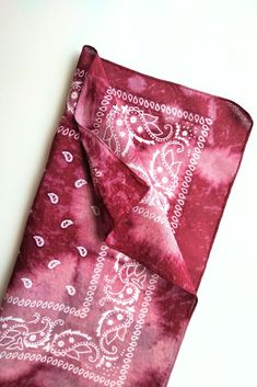 100% cotton. Classic paisley print bandana with distressed finish. Standard sized. Casual Patterned Paisley Print Bandana, Casual Paisley Print Patterned Bandana, Summer Cotton Patterned Bandana, Pink Cotton Bandana With Bandana Print, Summer Bandana Print Patterned Scarves, Vintage Bandana With Bandana Print For Summer, Summer Cotton Bandana With Paisley Print, Summer Cotton Bandana Print Scarves, Casual Summer Scarves With Paisley Print