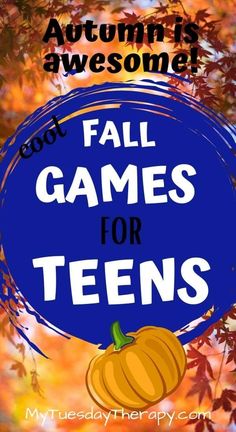 Fall Games For Teens, Teen Birthday Party Themes, Fall Game Night, Cool Party Themes, Fabulous Birthday Party Ideas, Fun Fall Games, Fall Games For Kids