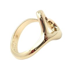 Tiffany & Co. 18k Yellow Gold Peretti Open Heart Ring, Sz 5    Metal: 18k yellow gold Ring  Size: fits up to a 5, open design  Weight 7.5g  Size 16mm At Top  Hallmarks: Tiffany & Co 750 Peretti  Dimensions reference the ring size and are not specific to the ring itself. Luxury Gold Open Band Signet Ring, Luxury Yellow Gold Initial Open Ring, Luxury Gold Ring For Valentine's Day, Luxury Yellow Gold Open Initial Ring, Luxury Gold Rings For Valentine's Day, Yellow Gold Open Initial Ring For Formal Occasions, Luxury Yellow Gold Open Heart Ring, Formal Yellow Gold Heart Ring For Valentine's Day, Valentine's Day Yellow Gold Plated Rings